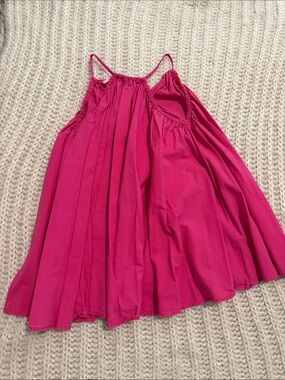 Zara Bright Fuchsia Spaghetti-Strap Casual Dress